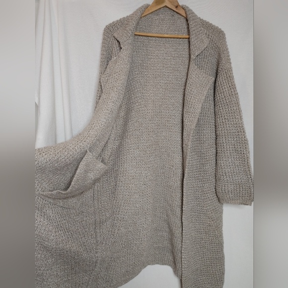 Pendleton EMERY CARDIGAN Coatigan Longline Tan Mix Beige Neutral wool‎ alpaca L - Picture 5 of 10